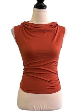 Wild Fable Sleeveless Rust Drape Neck Women’s Top, Size XS, NWT